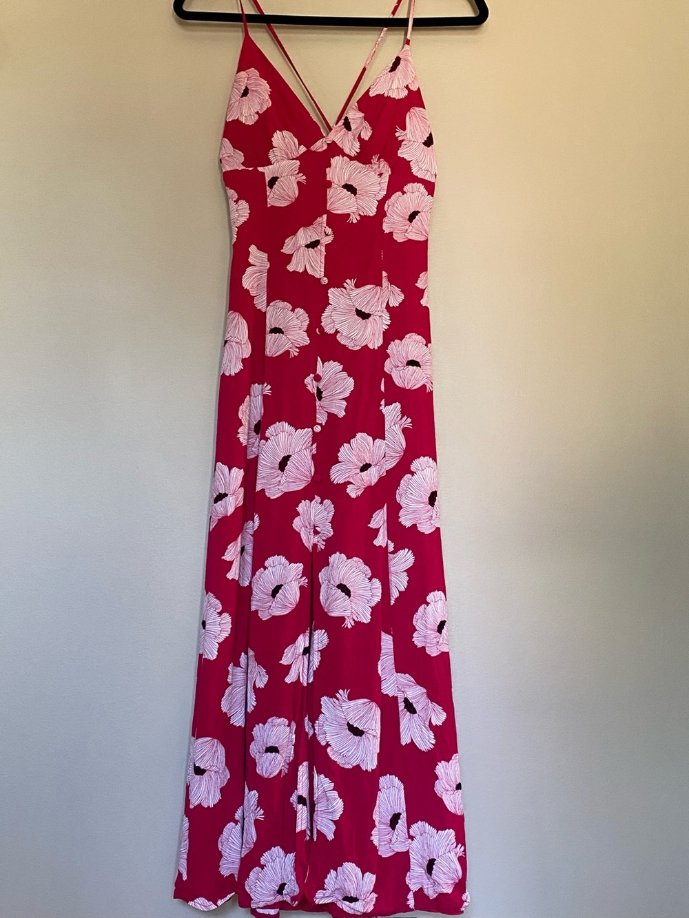 LEITH Pink Floral Maxi Dress